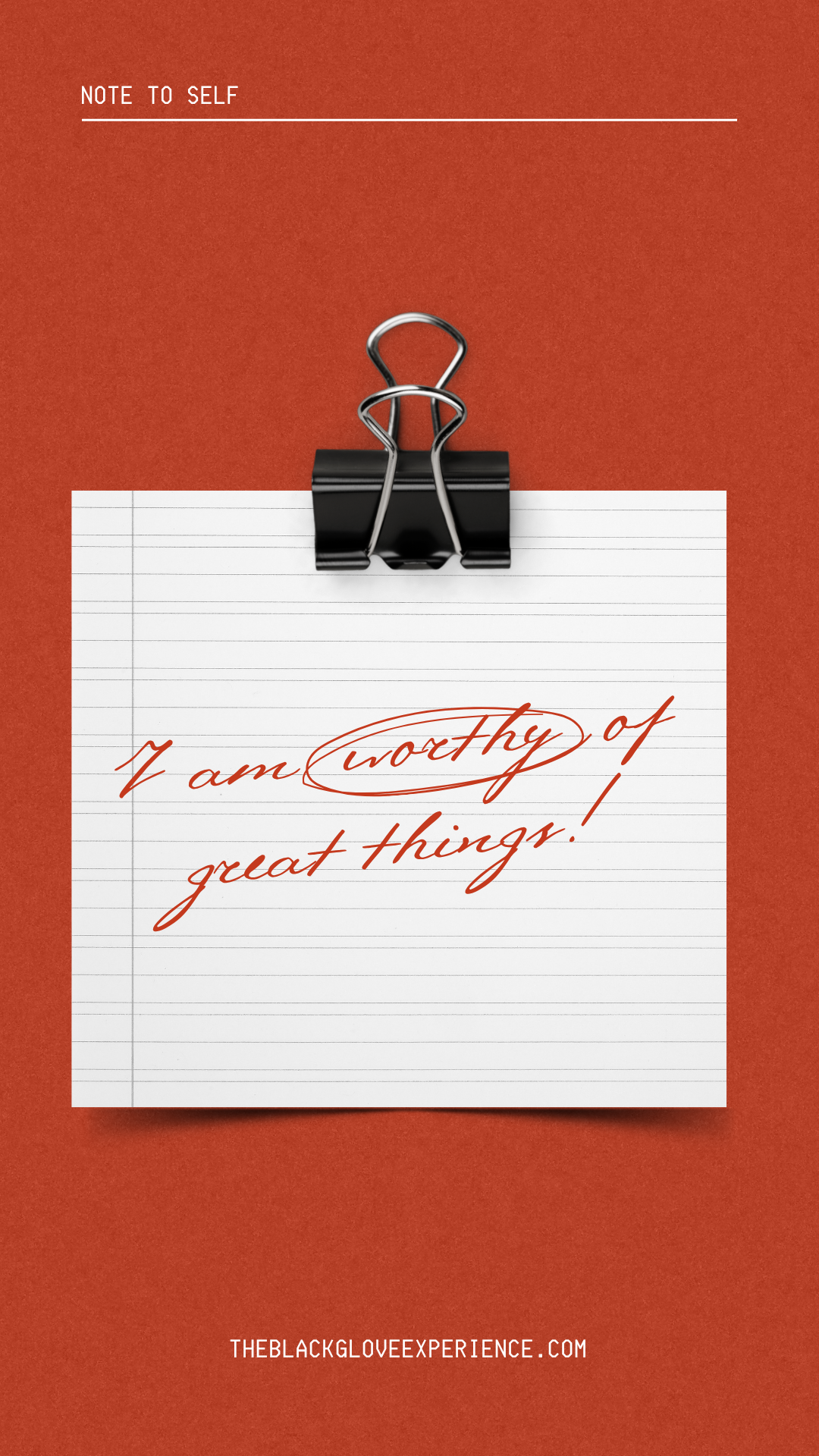 Black Glove Experience Affirmation Cards + Devotion
